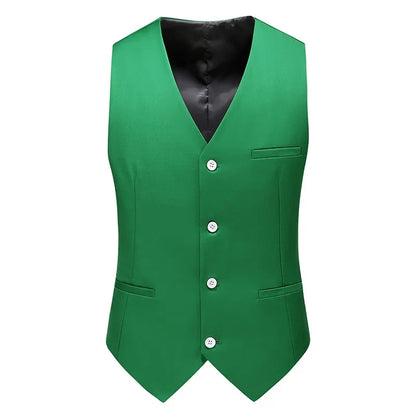 Royal Blue Vest Waistcoat Men's Brand New Slim-Fit V Neck Dress Vests Mens Formal Business Wedding Tuxedo Chaleco Hombre 6xl