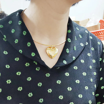 Vintage Simple 925 Sterling Silver Necklace Geometric Choker Shiny And Delicate Collarbone Chain For Women's Golden Jewellery