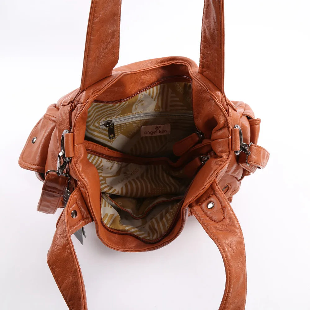 Women Handbags Top-handle Handbag Multifunctional Bag PU Shoulder Bag 13”x17” Casual Bags Shopper Bags Large