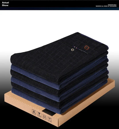 Spring Autumn New Fashion Mens Casual Pants High Quality Brand Business Pants Male Clothing Cotton Formal Trousers Men Clothing