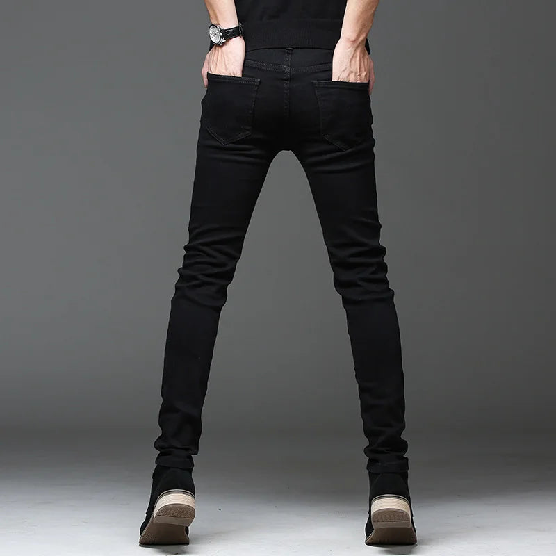 2026 autumn Slim Fit men Jeans Black Classic Fashion Denim Skinny Jeans Male spring men's casual High Quality Trousers