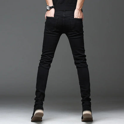 2026 autumn Slim Fit men Jeans Black Classic Fashion Denim Skinny Jeans Male spring men's casual High Quality Trousers