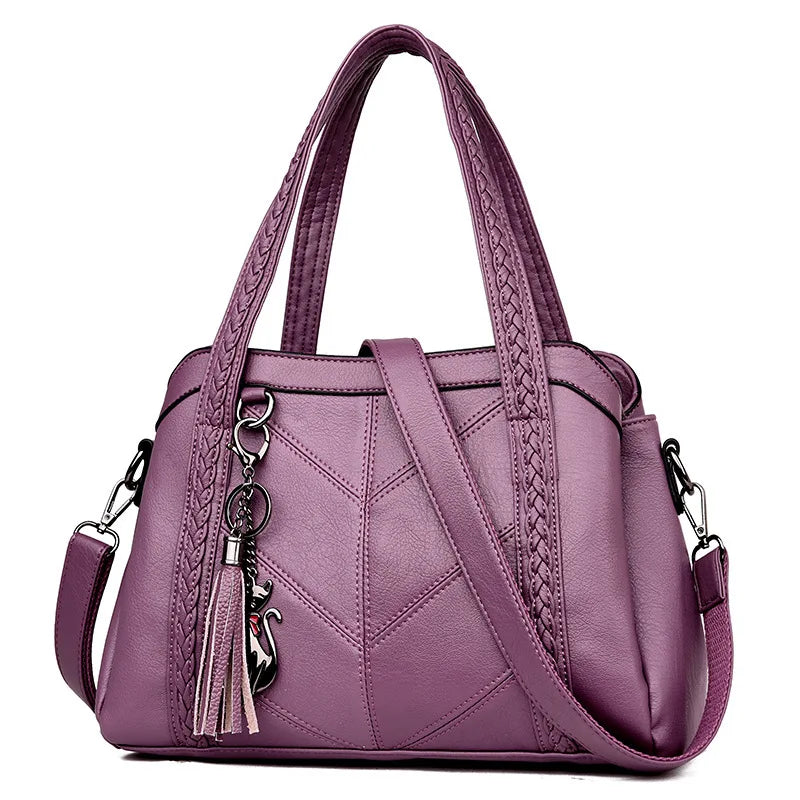Sac A Main Soft PU Leather Luxury Handbags Women Bags Designer Ladies High Quality Tassel Crossbody Bags Shopper Tote