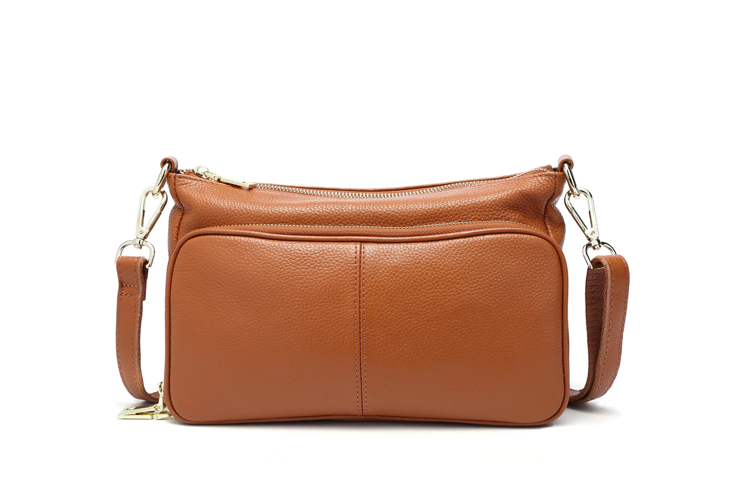 Women's Handbag 100% Genuine Leather Ladies Shoulder Crossbody Messenger Bag Fashion Hobos Black High Quality