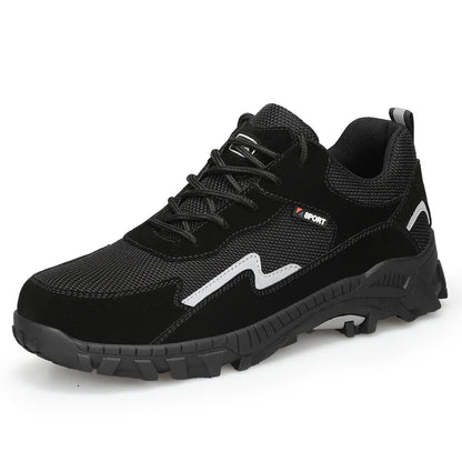 Men Steel Toe Safety Shoes Indestructible Construction Working Shoes Protection Male Footwear Breathable Hiking Industry Boots