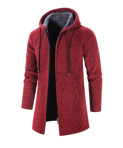 Autumn And Winter Cashmere Men's Cardigan Chenille Outer Sweater Coat Windbreaker Solid Color Fashion Clothing