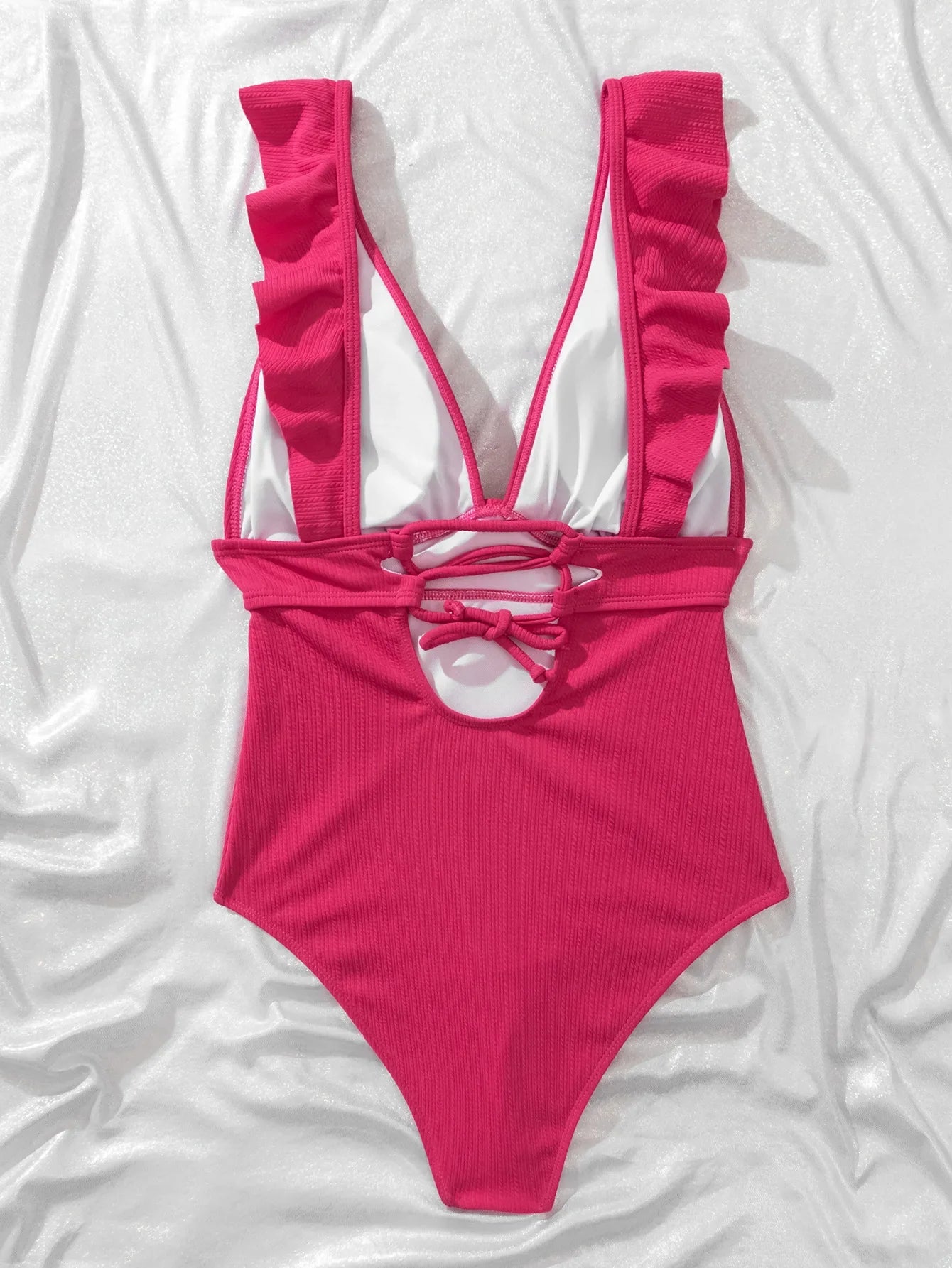 2023 One Piece Swimsuit Women Ruffle Swimwear Push Up Monokini Bodysuit Swimsuit Female Bathing Suit Summer Beach Wear