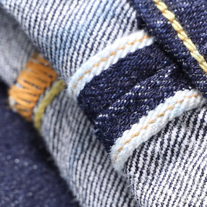 Raw Denim Jeans 16oz Heavy Weight Indigo Selvage One Washed Sanforized Zipper Pants