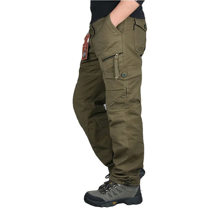 Spring Cargo Pants Men Multi Pockets Tactical Pants Male Autumn Outwear Streetwear Army Straight Slacks Casual Long Trousers