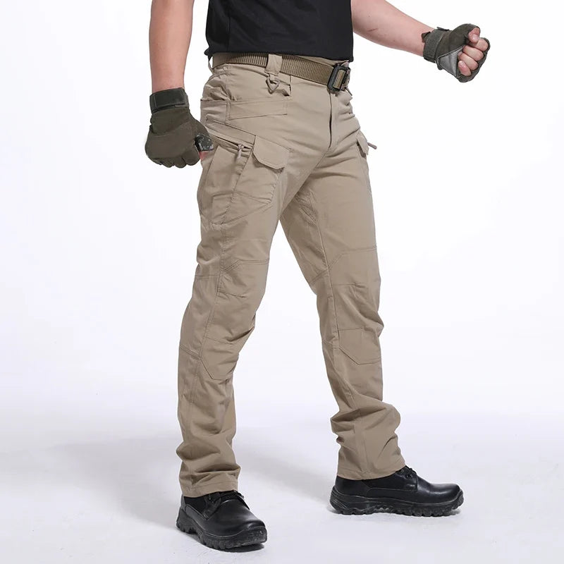 Plus Size 6XL Mens Tactical Pants Multiple Pocket Elasticity Military Urban Commuter Tacitcal Trousers Men Slim Fat Cargo Pants