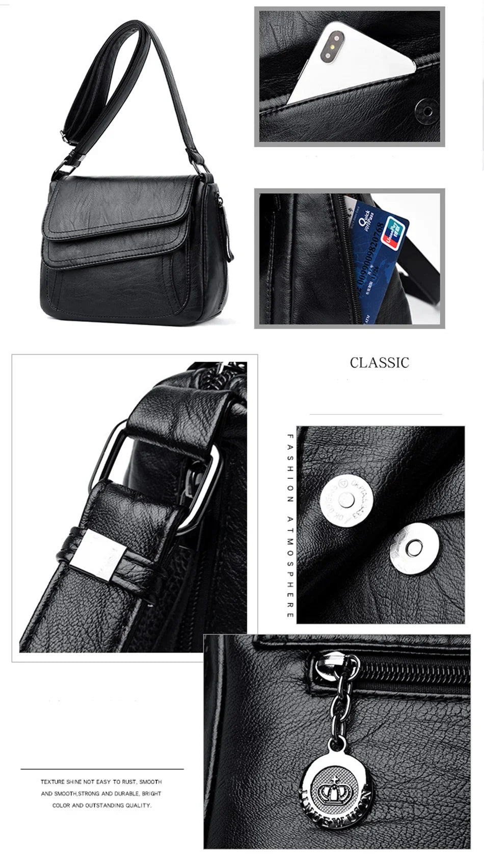 2023 Sac A Main Spring Style Soft Leather Luxury Purses And Handbags Women Bags Designer Women Shoulder Crossbody Bags For Women