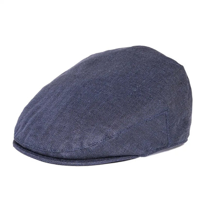 Men Cap Herringbone Linen Newsboy Caps High Quality Flat Caps Driver Ivy Hat Bakerboy Hats Cool Boina for Male