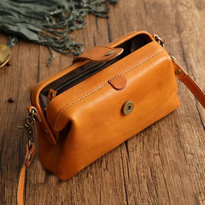 Women’s Genuine Leather Shoulder Bag 2024 Trendy Brand Small Buckle Messenger Bag Fashion Ladies Crossbody Bags Female Bolsas