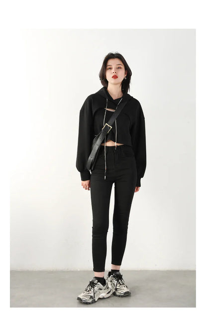 Women Jeans Retro High Waist Stretch Pencil Denim Pants Elastic for Woman Female Trousers Autumn Winter Ladies