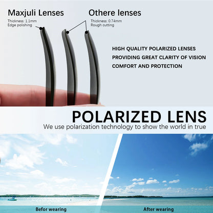 Polarized Sunglasses for Men and Women, Driving Cycling Running UV400 Protection Sun Glasses 8120