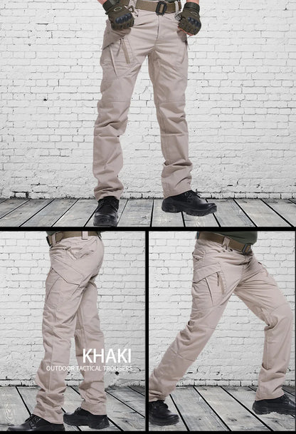 2024 New Mens Casual Tactical Pants Multiple Pocket Elasticity Outdoor Quick Dry Tacitcal Trousers Men Slim Fat Cargo Pant 5XL