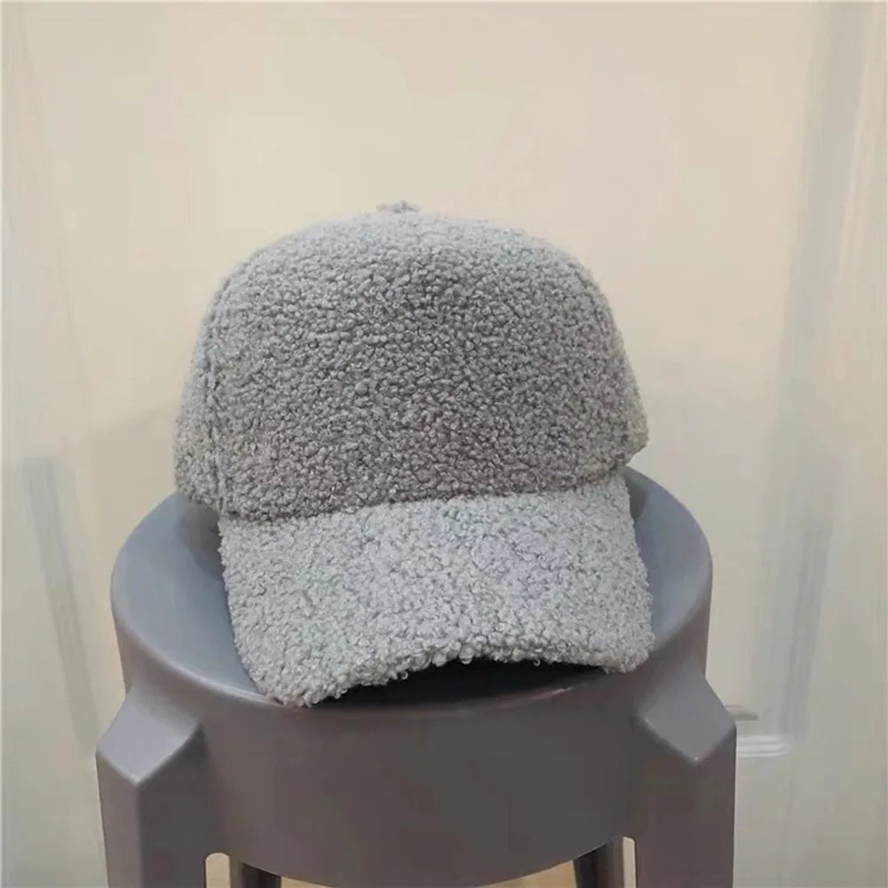Winter Caps for Women Men Wool Baseball Cap Thicken Warm Pure Color Casquette Hat Men Women Hats Wholesale