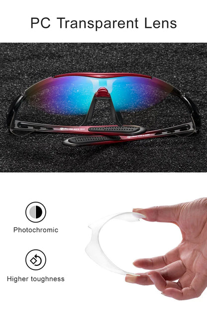 Cycling Glasses Photochromic Bicycle Sports Sunglasses Men Women UV400 MTB Road Bike Goggles Ultralight Outdoor Eyewear