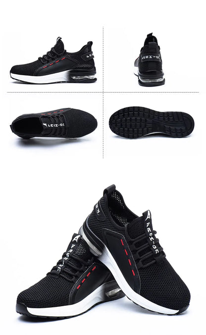 Work Shoes Hollow Breathable Steel Toe Boots Lightweight Safety Work Shoes Anti-slippery For Men Women Male Work Sneaker