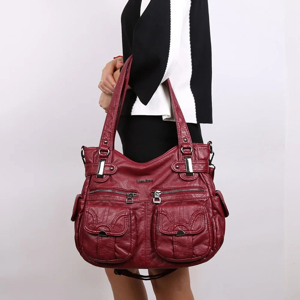 Women Handbags Top-handle Handbag Multifunctional Bag PU Shoulder Bag 13”x17” Casual Bags Shopper Bags Large