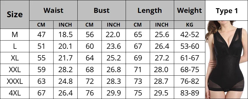 Bodysuit Shapewear Women Full Body Shaper Tummy Control Hip Butt Lifter Corset Reductive Slimming Waist Trainer Underwear