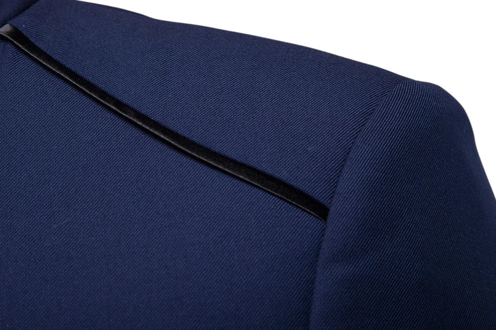 Men's Black Stand Up Collar Blazer Coat, Wedding Party Dress Jacket, Asia Sizes Slim-Fit Single Breasted Jaqueta, Blue Red Tops.