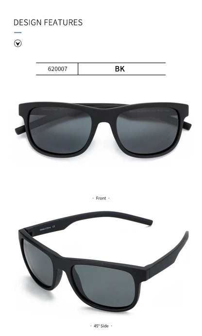 TR90 Polarized Sunglasses For Men Driver Driving Shades Sun Glasses Classic Square Mirror UV400 Protection Sunglasses
