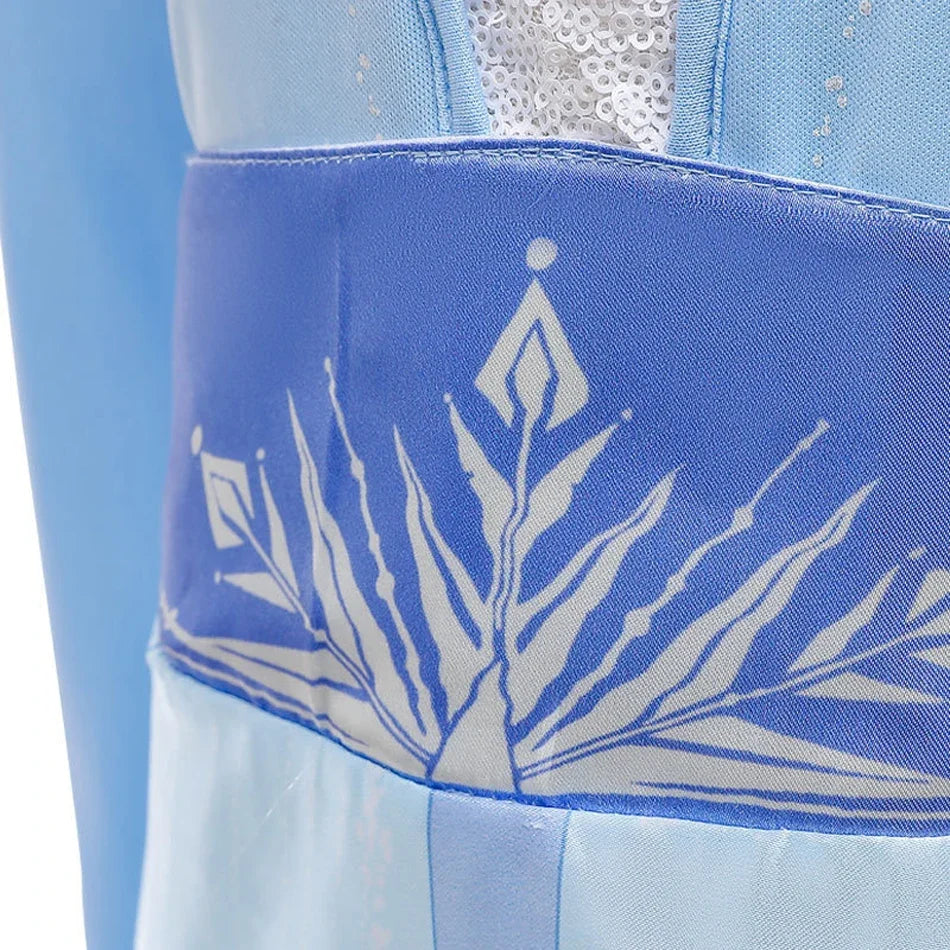 2025 Girls Dress Elsa 2 Kids Princess Cosplay Costume Fancy Children Gowns Vestidos Snow Queen Girl Carnival Costume
