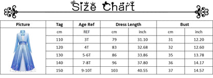 2025 Girls Dress Elsa 2 Kids Princess Cosplay Costume Fancy Children Gowns Vestidos Snow Queen Girl Carnival Costume