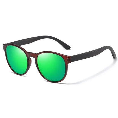 Polarized Sunglasses Men Women S5091 Brand Wooden Sunglasses Women Round Frame Classic Sunglasses