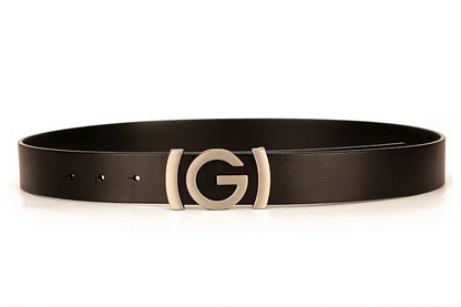 New Wide 34mm Male belt Famous Style Metal G Buckle Brand Women Belt Genuine Leather business Luxury Belts for Men Strap jeans
