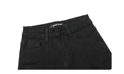 Women Jeans Retro High Waist Stretch Pencil Denim Pants Elastic for Woman Female Trousers Autumn Winter Ladies