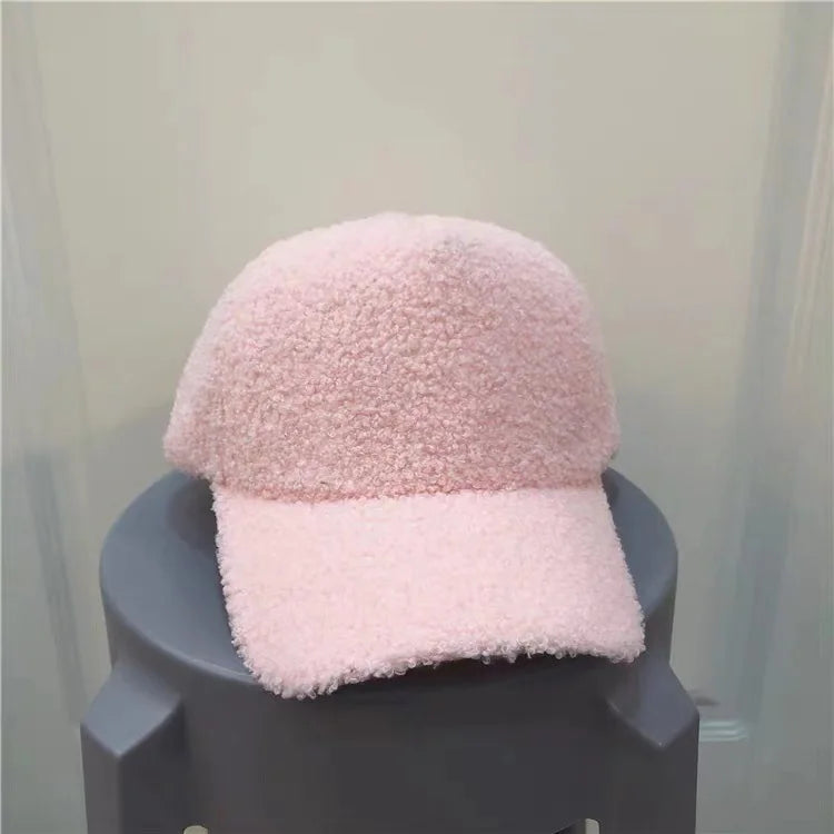 Winter Caps for Women Men Wool Baseball Cap Thicken Warm Pure Color Casquette Hat Men Women Hats Wholesale