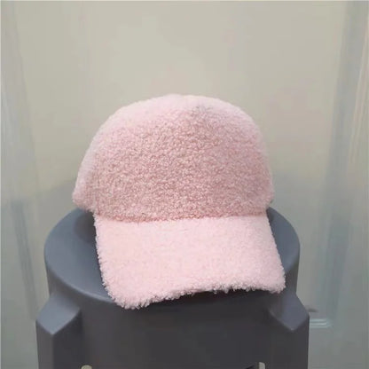 Winter Caps for Women Men Wool Baseball Cap Thicken Warm Pure Color Casquette Hat Men Women Hats Wholesale