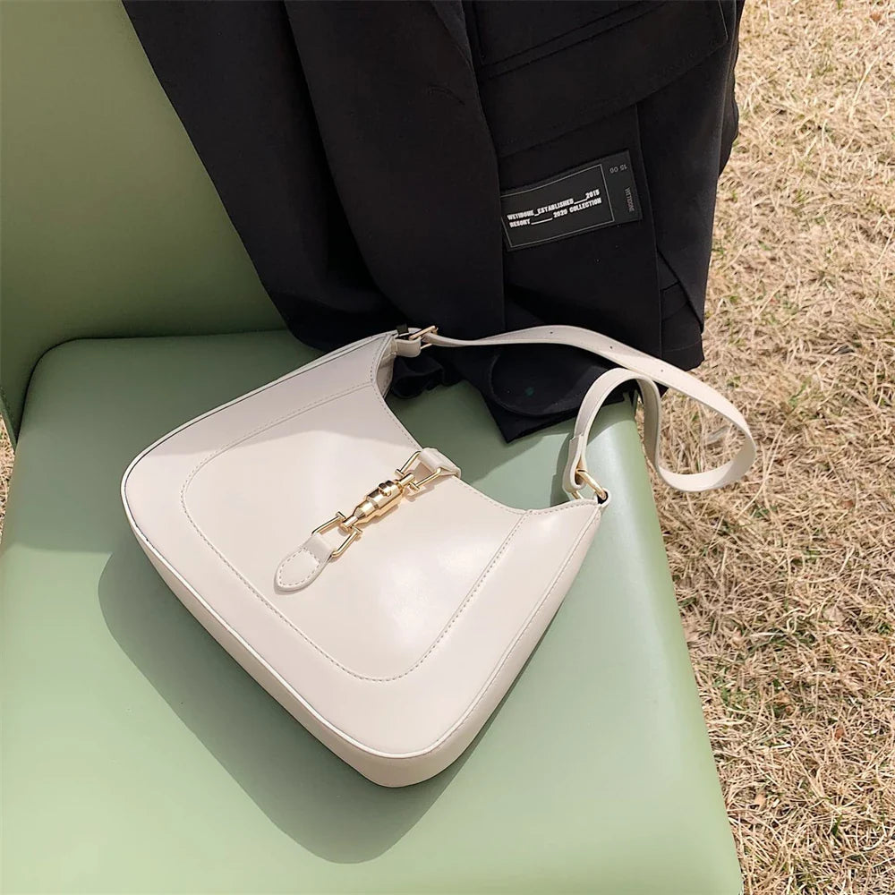 Top Quality Luxury Brand Purses and Handbags Designer Leather Shoulder Crossbody Bags for Women Dual Straps Underarm Sac A Main