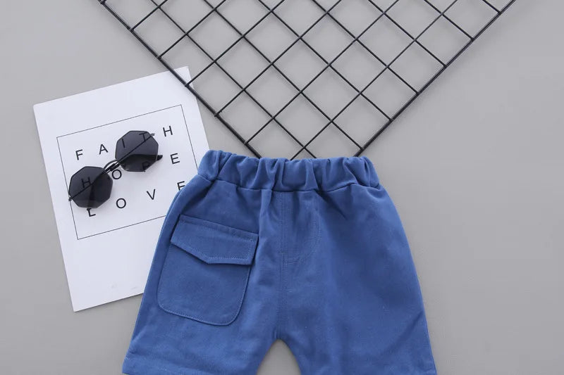 New Fashion Summer Baby Clothes For Boys Children Cartoon Shirt Shorts 2pcs/Sets Kids Clothing Toddler Casual Cotton Tracksuits
