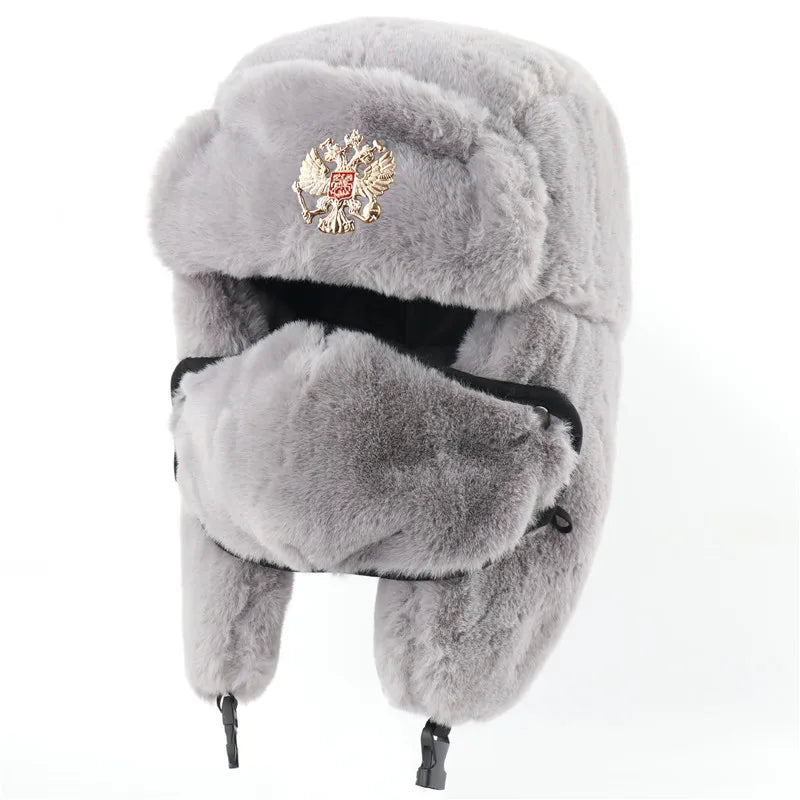 Army Military Soviet CCCP Ushanka Men&Women Winter Earflap Bomber Hat Warm Faux Fur Windproof Thermal hat Snow ski Caps