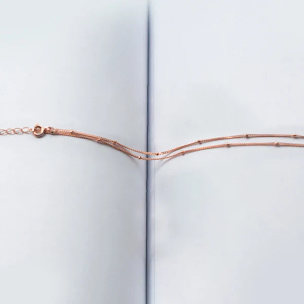 Simple 3 Color Choker Necklace for Women Gift Authentic 925 Sterling Silver Light Beads Naked Chain Fashion Fine Jewelry