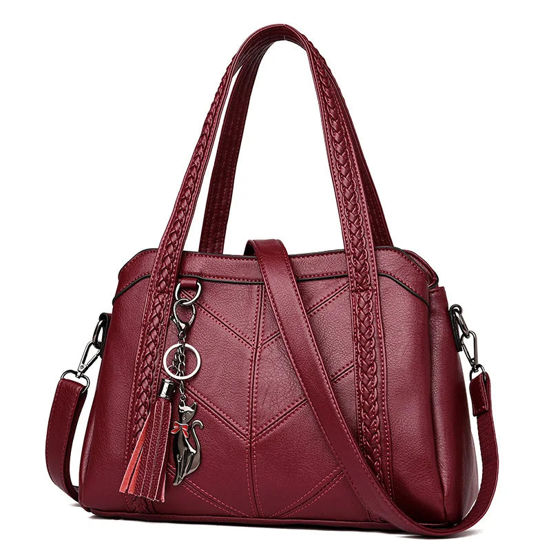 Sac A Main Soft PU Leather Luxury Handbags Women Bags Designer Ladies High Quality Tassel Crossbody Bags Shopper Tote