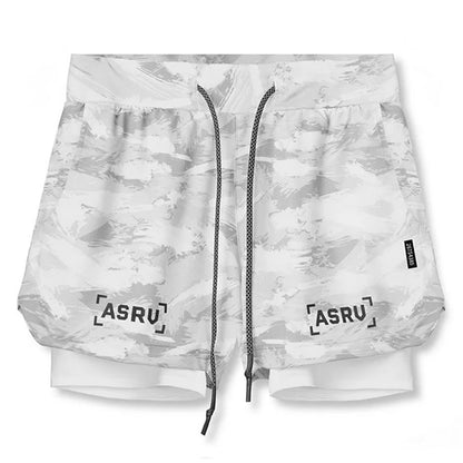 Men's Summer Quick Dry Running 2 in 1 Shorts Sports Jogger Short Pants Male Gym Fitness Training Sweatpants Plus Size M-5XL