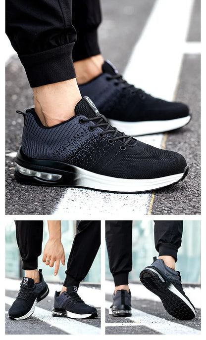 Industrial Safety Shoes With Steel Toe Cap Indestructible Cushion Work Shoes For Men Protective Security Boots Women Footwear