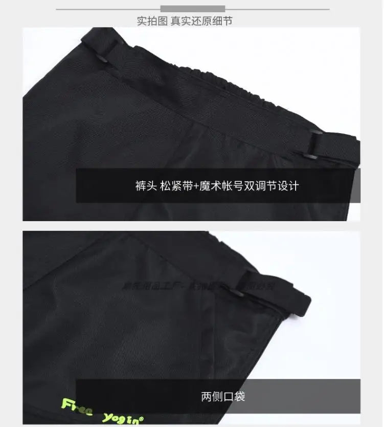 Wind-proof and warm-keeping equipment for motorcycle riding pants; fall-proof and quick-release pants in winter