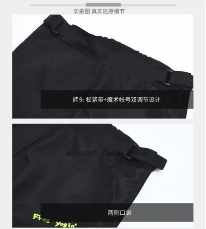 Wind-proof and warm-keeping equipment for motorcycle riding pants; fall-proof and quick-release pants in winter