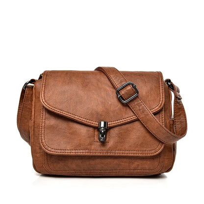 Vintage Soft Leather femmels' Shoulder Bags Luxury Handbags Women's Packet New Designer Small Crossbody Bag 2021 Sac à Femme