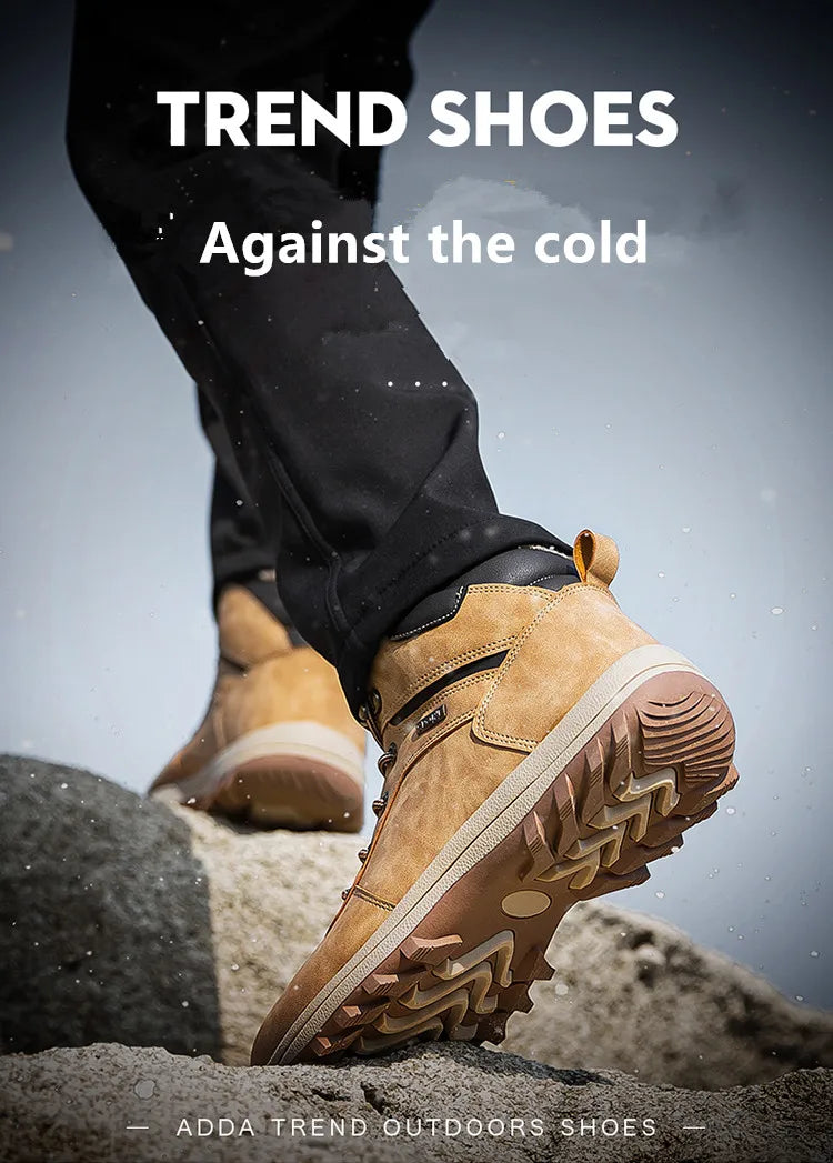 Winter Waterproof Men Boots Plush Super Warm Snow Boots for Men Sneakers Big Size 48 Men Ankle Boots Outdoor Shoes Botas Hombre