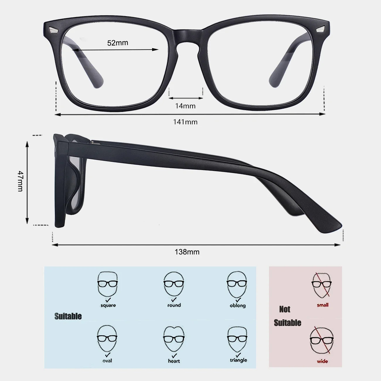 Blue Light Blocking Glasses,Computer Reading/Gaming/TV/Phones Glasses for Women Men 6001