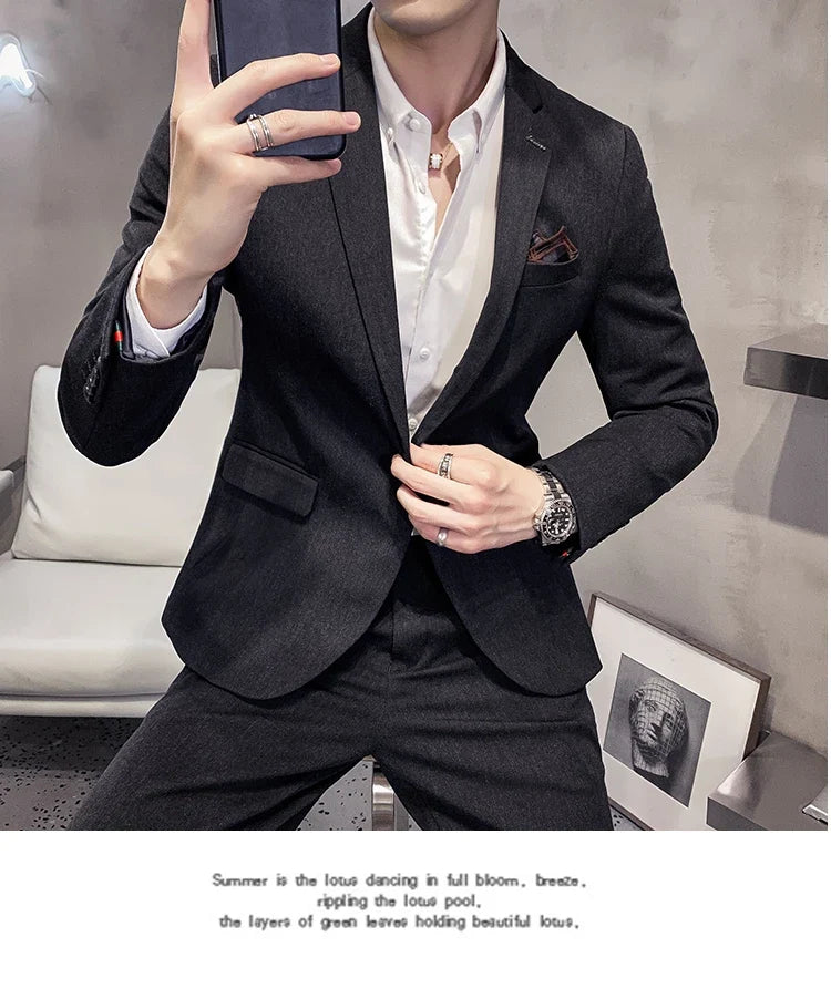 25 Colors 1 Pcs Blazer No Pants S-7XL New Wedding Dress Formal Business Slim Mens Suit Jacket Plaid Striped Solid Color