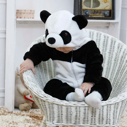 Infant Toddler Dalmatian Dog Lion Tiger Dinosaur Costumes Baby Boys Girls Kigurumi Cartoon Animal Romper Halloween Purim