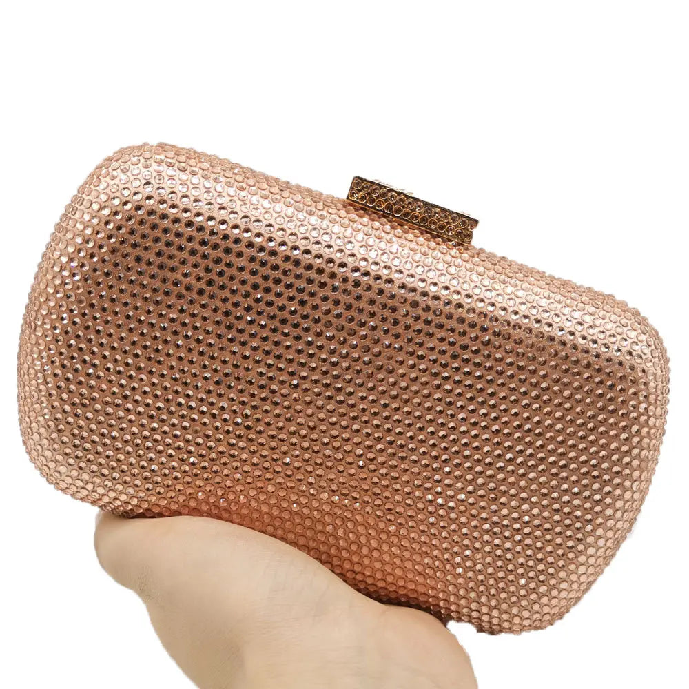 Burgundy Crystal Evening Bags and Clutches for Women Formal Party Rhinestone Handbags Wedding Clutch Purse