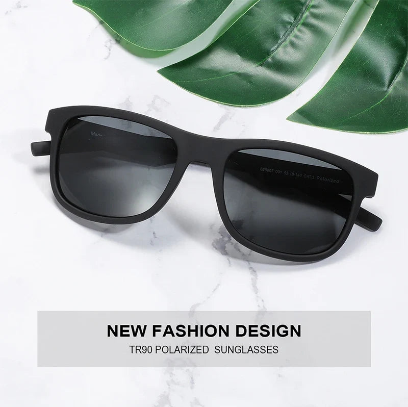 TR90 Polarized Sunglasses For Men Driver Driving Shades Sun Glasses Classic Square Mirror UV400 Protection Sunglasses